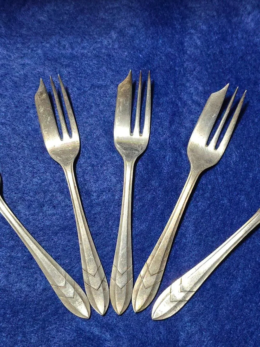 Vintage Sheffield England Loxley Dessert / Pastry Forks 5